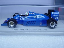 Rare SPARK 1/43 Ligier Renalut JS25 4th Monaco GP 1985 #25 De Cesaris Resin item