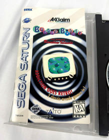 Bubble Bobble (Sega Saturn, 1996) Complete In Box + Reg Card CIB Retro Tested!