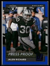 Jalen Richard - 2017 Donruss Press Proof Blue #209 - Oakland Raiders