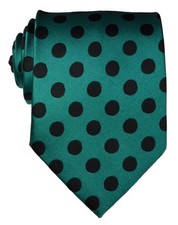 New Classic Men's Polka Dots Silk Tie Necktie     Green,black