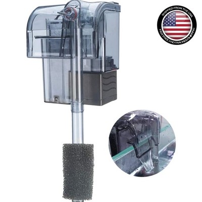 Compact & Efficient Aquarium Hang On Filter - 200 LPH for Optimal Water Quality