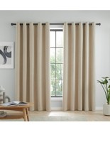 Catherine Lansfield  Blackout Thermal 117x229cm Curtains Two Panels Natural