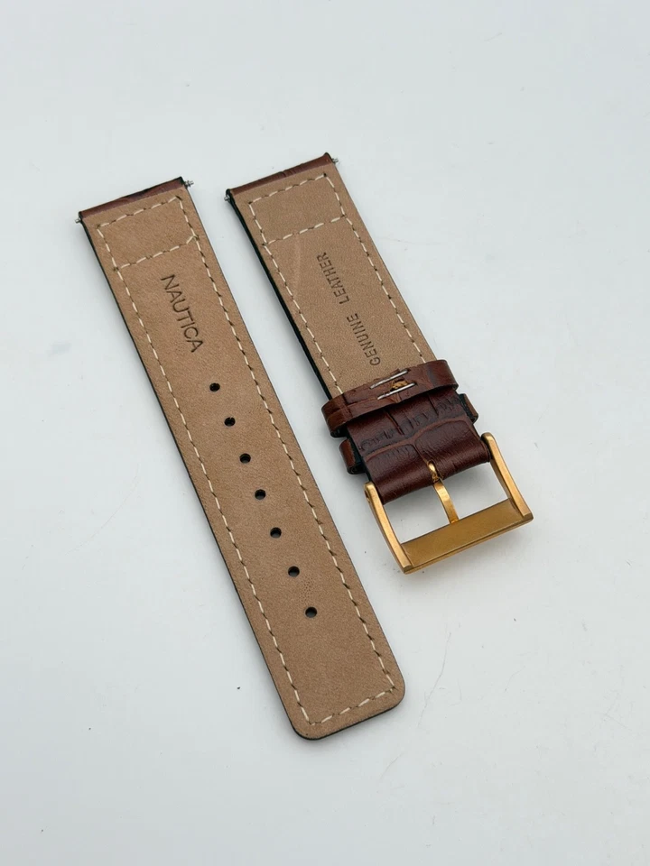 Correa de reloj Nautica 22 mm piel cuero Foto 2 de 2