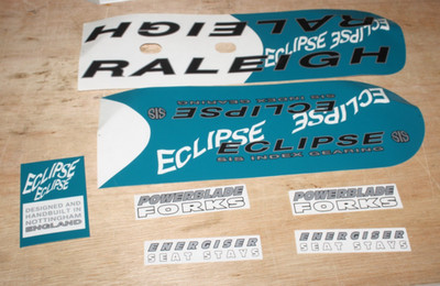 Authentic Raleigh Eclipse 5sp ATB 1994 DECAL SET