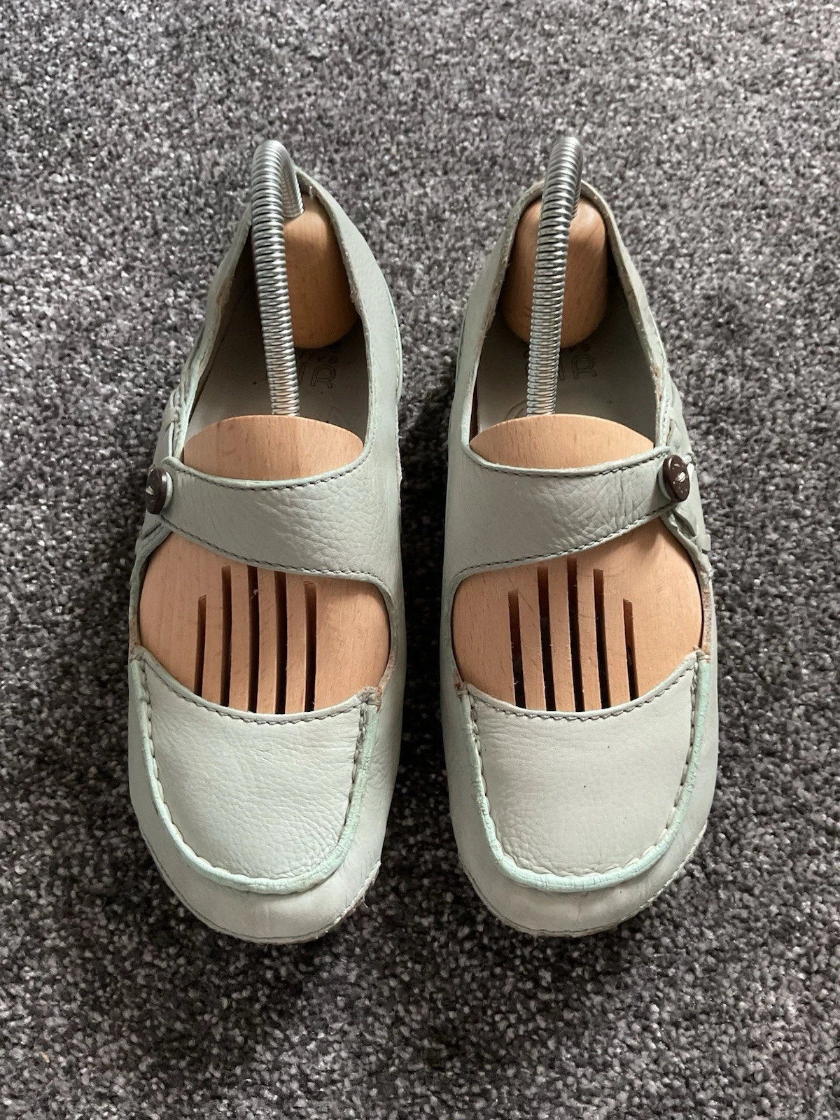 Scarpe Clarks Active Air Flat stile Mary Jane taglia 5 D blu verde