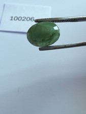 Green Opaque EMERALD Oval Loose Gemstone 1.8 Carats 10 X 7.4mm 100206