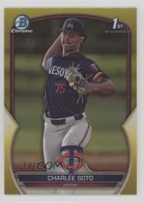 2023 Bowman Draft Chrome Yellow Refractor 19/75 Charlee Soto #BDC-9 7c7