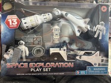 NASA Space Exploration Play Set Astronauts, Space Ship Satellite, 13 Piece, 3