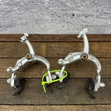 Vintage Bridgestone Side Pull Caliper Brakes Front Rear Set Japan 5583 Nut 80s