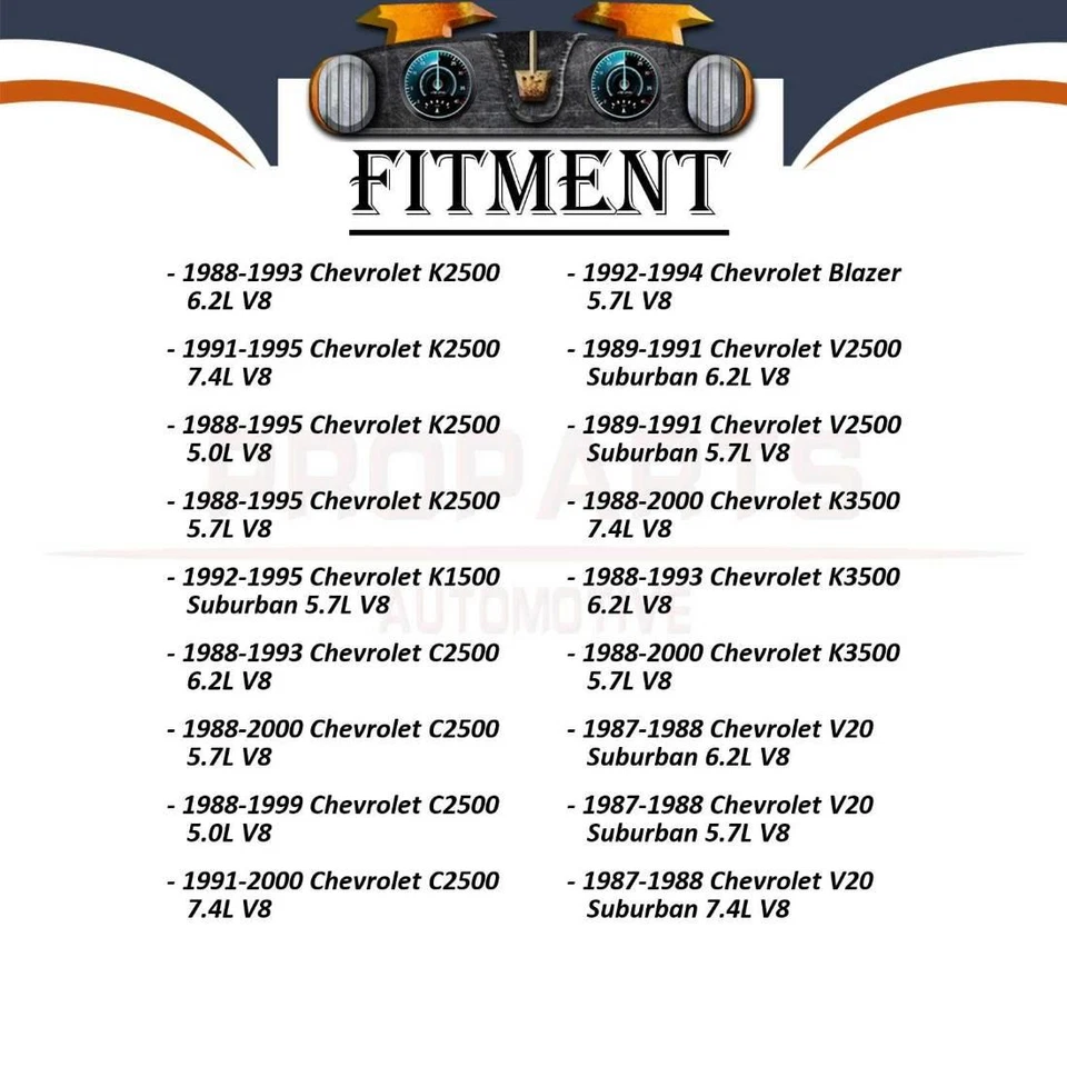 Dorman - HELP 2X Kit de correa de junta delantera universal para Chevrolet V20 1987 Foto 2 de 4