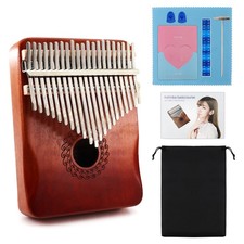 RUIQINQI Kalimba Thumb Piano Portable Mbira Finger 21 Brown