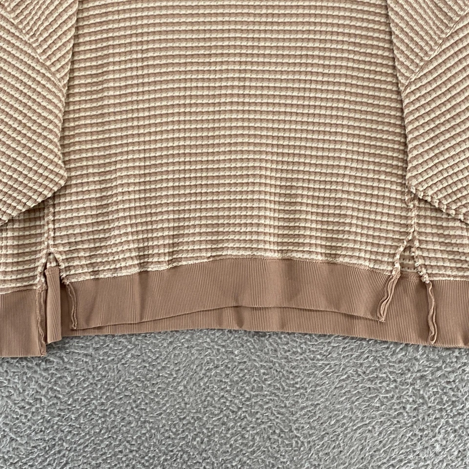 Свитер женский American Eagle Outfitters большой вафельный вязаный жилой с круглым вырезом - Изображение 3 из 4