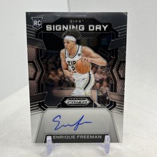2024 Panini Prizm Draft Picks #SD-FRE Enrique Freeman Signing Day Rookie AUTO RC