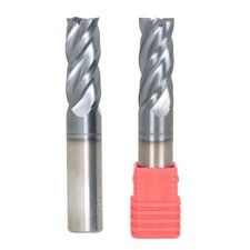 2x4 Flute 1/2" x 1-1/4" x 3" Variable Helix Solid Carbide End Mill TiALN Coated