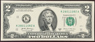 PALINDRONE True RADAR, UNC Fancy Serial Number $2 Two Dollar 28011082 — photo 2