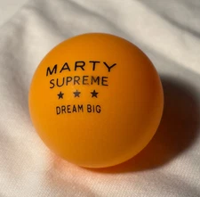 MARTY SUPREME ping pong ball A24 Timothee Chalamet movie memorabilia Safdie