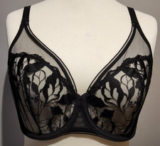 MAISON LEJABY Sin Tulle Underwired Black Bra - BNWT