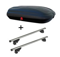 Dachbox BA320L Carbonl+DachträGer LION1 FüR FüR Audi A6 4B/C5 Allroad 5TüR 99-05