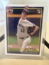 2026 Topps #191 Jacob Misiorowski RC Milwaukee Brewers Rookie Card