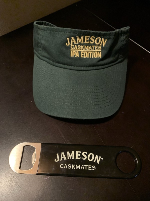 Jameson Caskmates Green Visor IPA Edition 100% Cotton and Jameson Bottle Opener