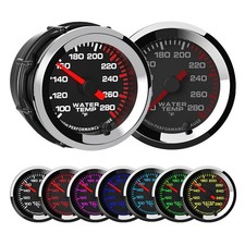2 Inch 52mm Water Temperature Gauge 100280 Fahrenheit Sensor Kit Car Meter