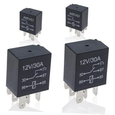 4 Pcs Car Waterproof Stable Relay,Relay,12v 30a Relay, Auto Relay Switch, 5-Pin