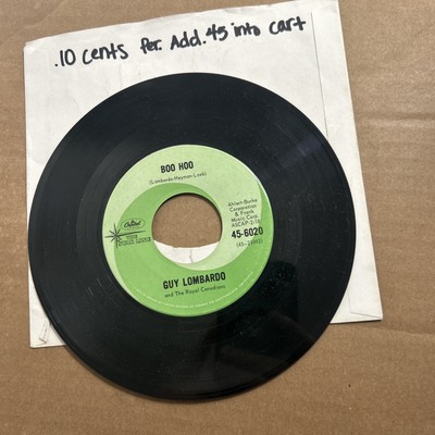 Guy Lombardo The Third Man Theme/Boo Hoo The Star Line Capitol 45