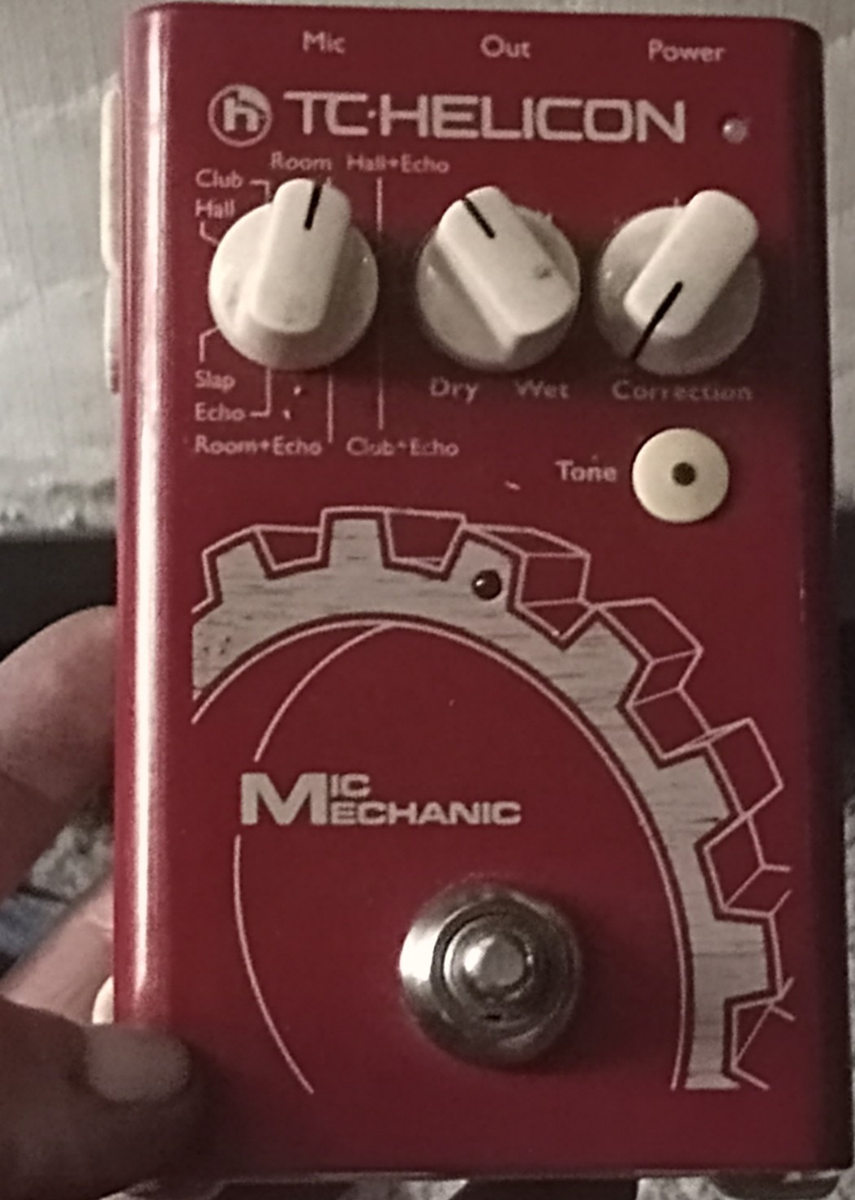ギター TC HELICON MIC MECHANIC TC Helicon Mic Mechanic 2 Vocal Effects Pedal w/ Reverb, Echo