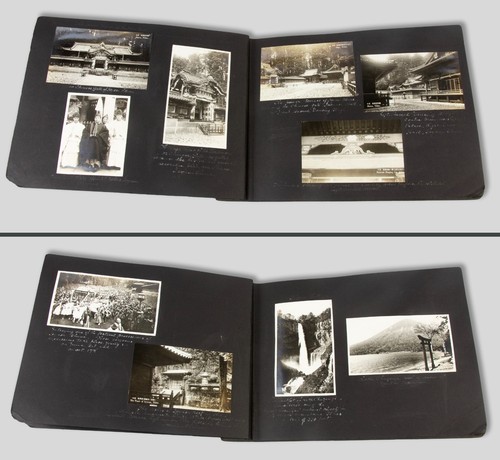 JAPAN TRIP 106 original PHOTOGRAPHS album circa 1925 streets temples hotels - Picture 4 of 21