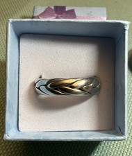 VTG Signed 925 Mexico Braided Ring Size 9.5.  . S18