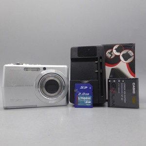 Casio Digital Camera Exilim EX-Z600 6.0MP Silver Tested Full Working Set