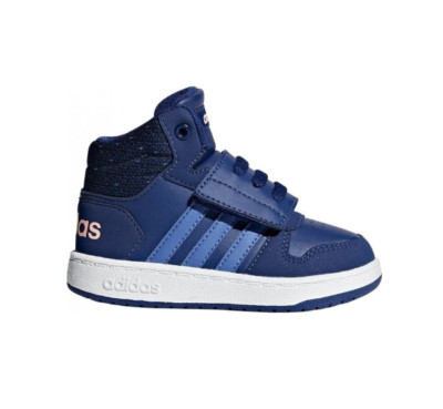 ADIDAS SCHUHE HOOPS MID 2.0 MÄDCHEN B75951 BLAU REISSVERSCHLUSS GRÖSSE 21