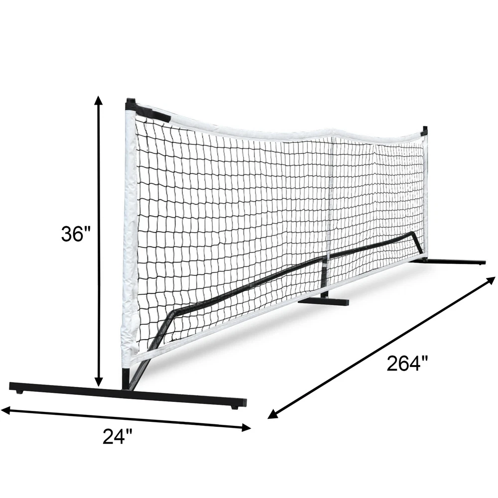 Pickleball Tennis 22FT Portable Net For Outdoor Nylon Sports W/Carry Bag Metal