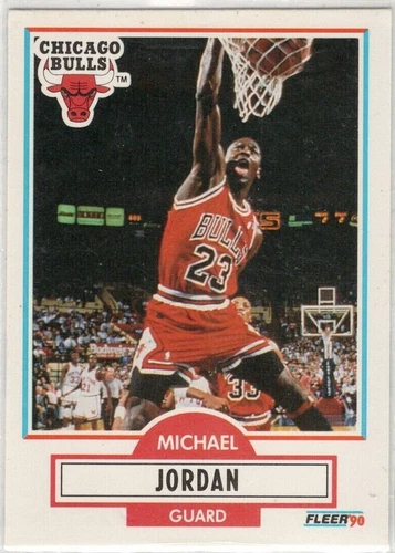 1990-91 Fleer Michael Jordan NBA Card #26 Classic MJ Dunk Chicago Bulls