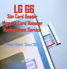 LG G6 Sim Card Reader SD Memory Card Reader Tray Repair Replacement Service