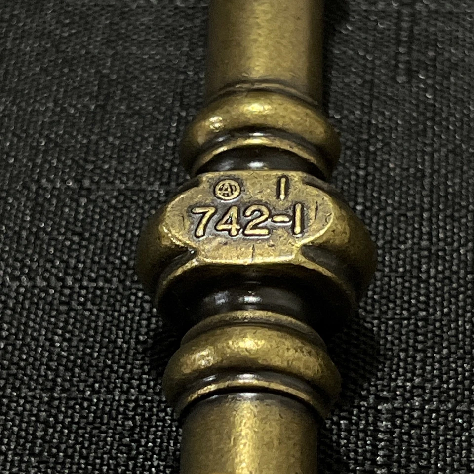 NUEVO Amerock Vintage Manija de Gabinete Cajón Tirador Latón Sólido Pulido 5 1/8 742-1 Foto 3 de 4