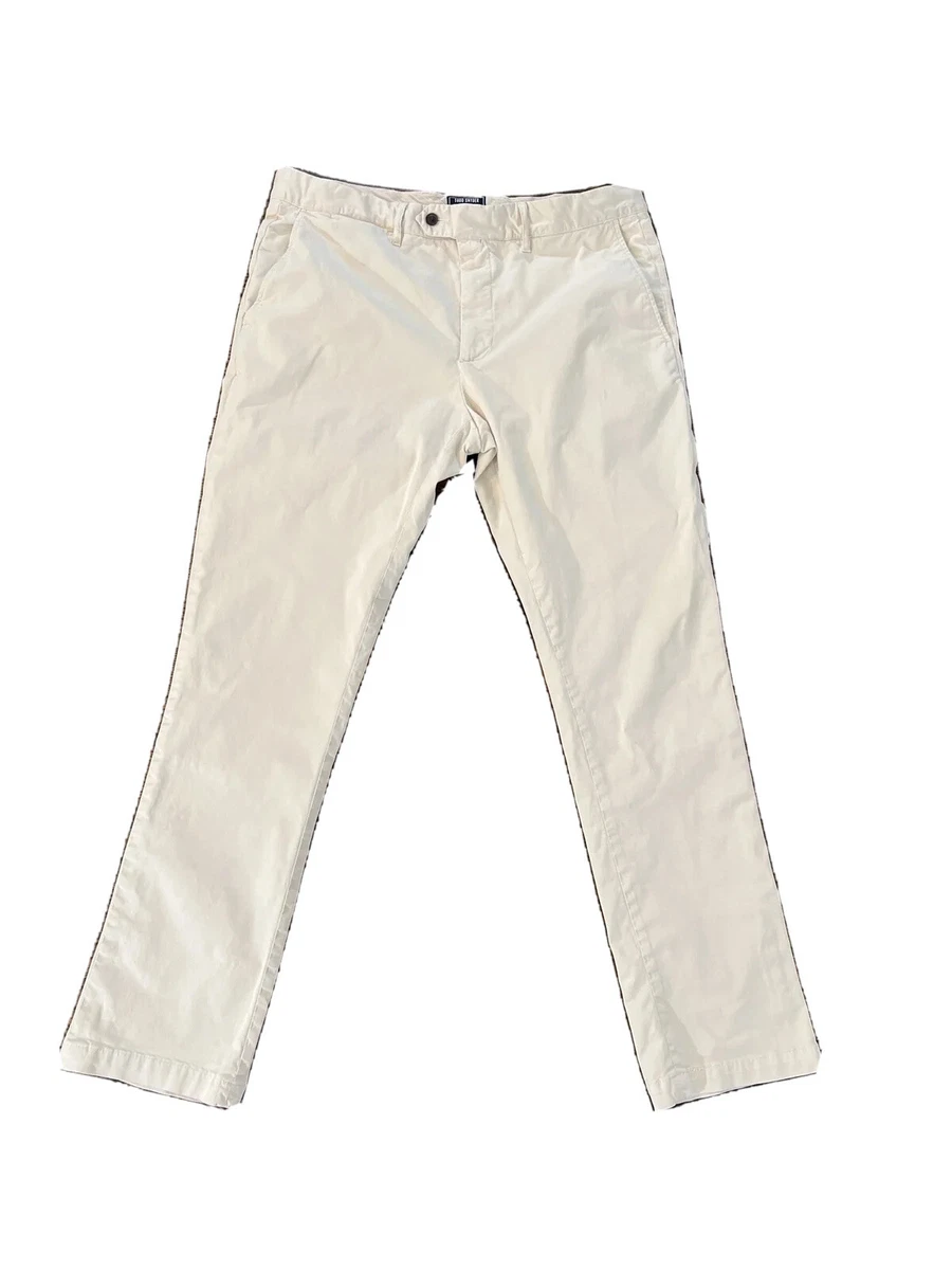 Todd Snyder Tab Front Cotton Chino Dress Pants Trousers Beige Men's 36 X 31
