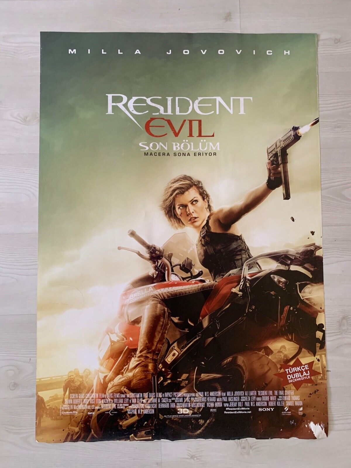 Resident Evil: The Final Chapter 2016 Middle East MOVIE POSTER 27