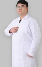 7XL Oversize Doctor Long sleeve Nurse Work Clothes Coat Medical Lab Uniform