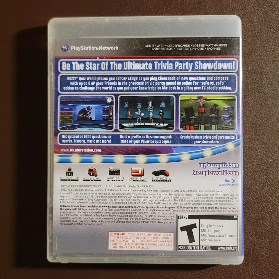 Buzz Quiz World Ps3 Playstation 3 Ntsc - Immagine 2 di 4