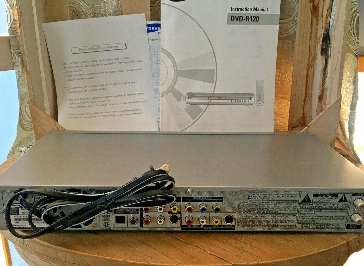New Samsung DVD Recorder & Player DVD-R120/Multi Format (RAM/-RW
