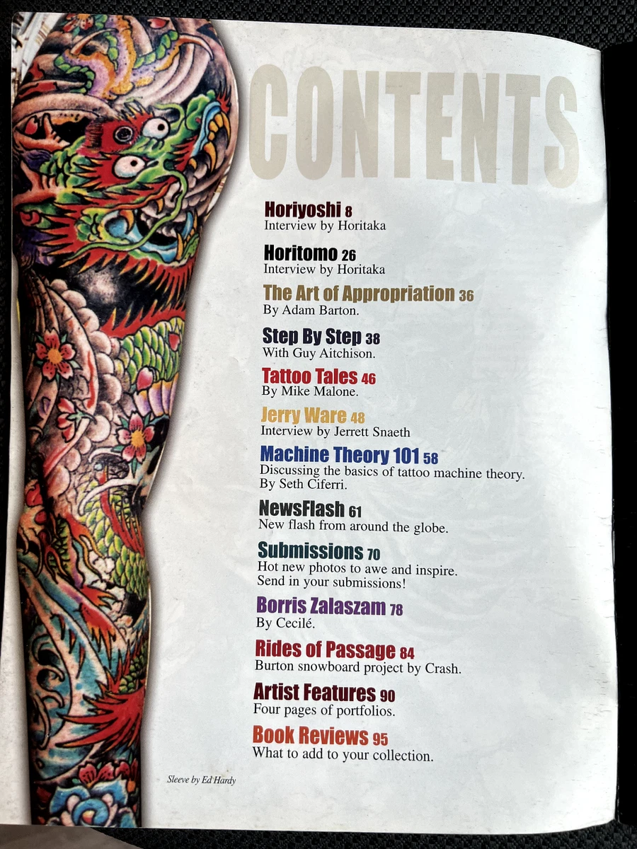 Tattoo Artist Magazine #4 Horiyoshi Horitomo Adam Barton Jerry Ware Zalaszam