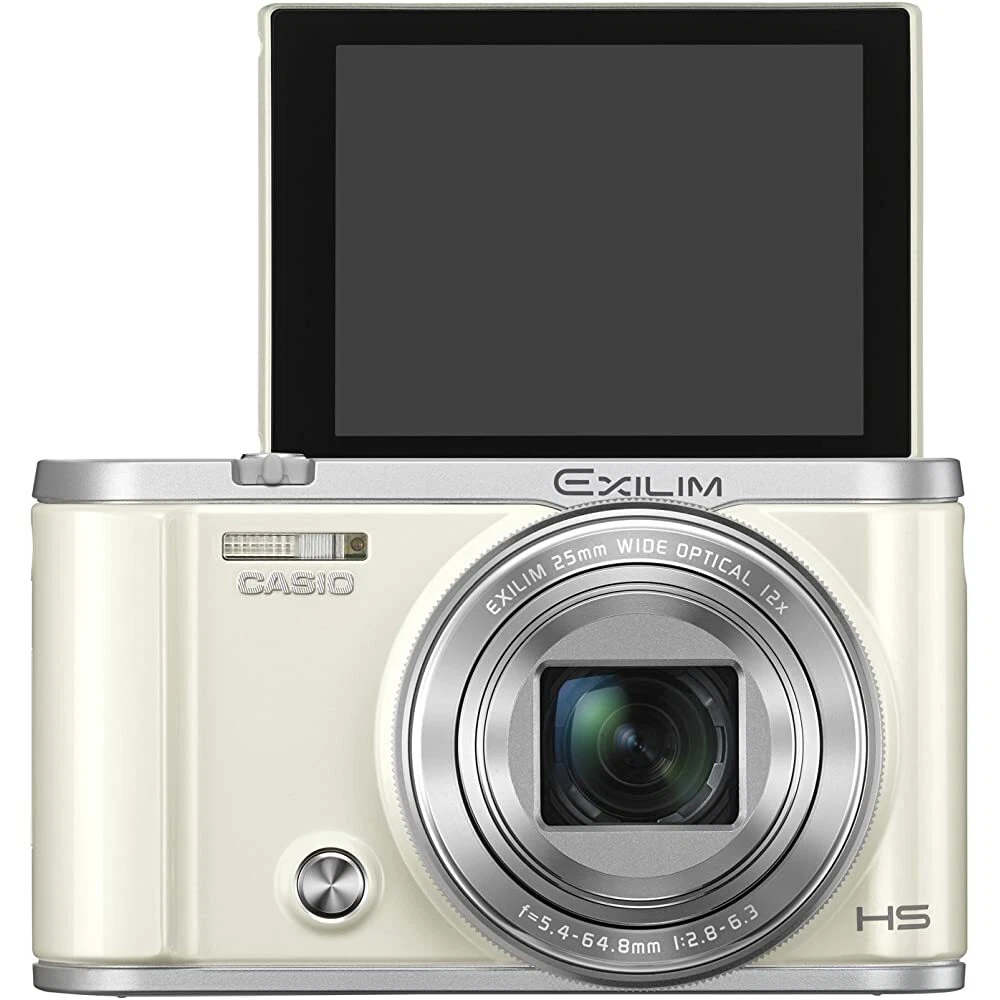 USED CASIO EX-ZR3200WE Digital Camera Exilim EX-ZR3200WE Selfie / Everyone Take
