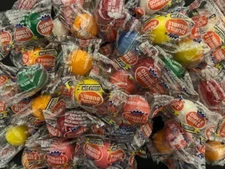 Dubble Bubble Assorted FRUIT Flavored Gum Balls- BULK CANDY- 60 PIECES