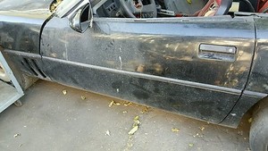 86 Corvette C4 Drivers Side Door Black Bare No Glass No Reg No Panel Ebay