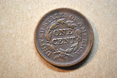 1852 Braided Hair Large Cent- Nice Extremely Fine- Obverse