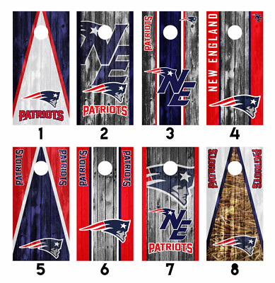 New England Patriots Themed Cornhole Set with Bags - Custom Cornhole, LLC