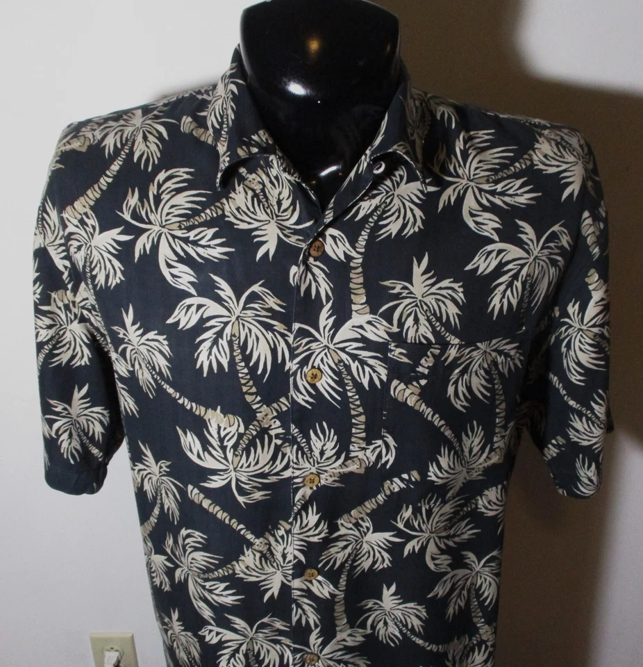 JOS. A. Camisa manga corta BANK negra 100 % seda talla M Foto 2 de 4