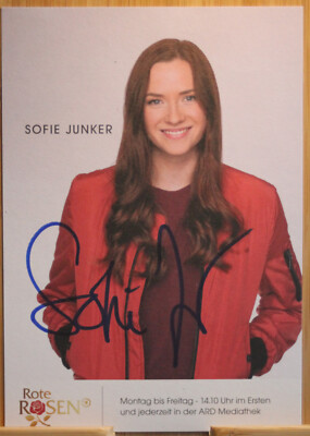 Sofie Junker Orig Autogramm signiert ROTE ROSEN 2022 Schauspiel - AK
