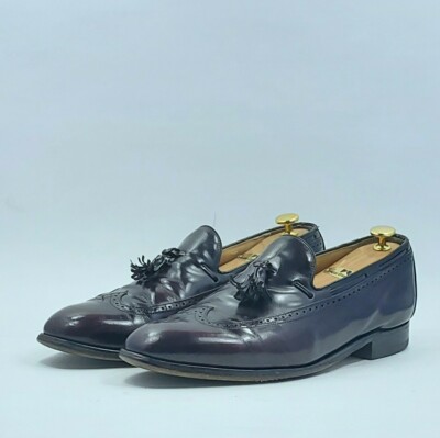Johnston Murphy Shoes Men 10.5 Aristocraft Dress Burgundy Wingtip